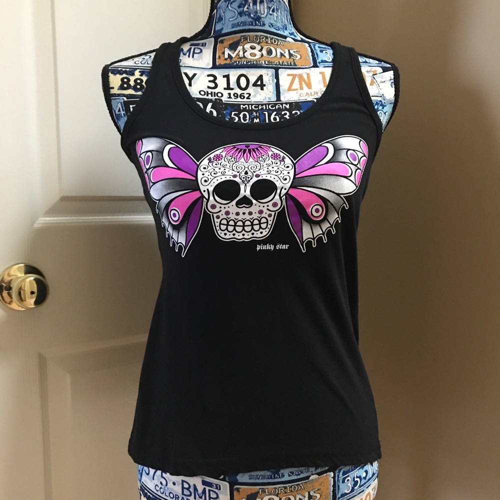 Pinky Star Tank Top